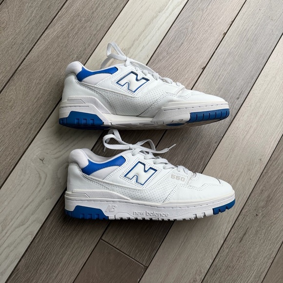 New Balance 550 Men’s White Cobalt Blue - Picture 3 of 7